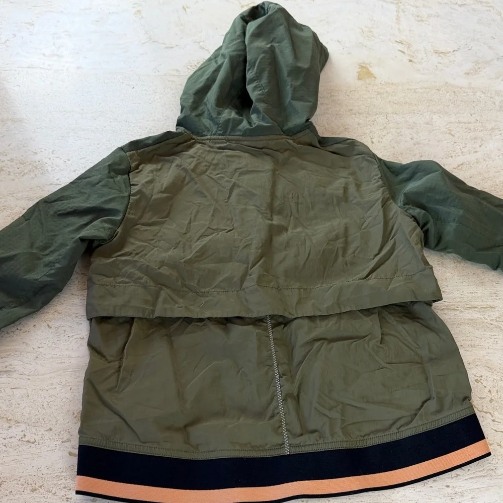 Russell Dri Power 360 Boys 8 Nylon Full Zip Performance Jacket Coat Green